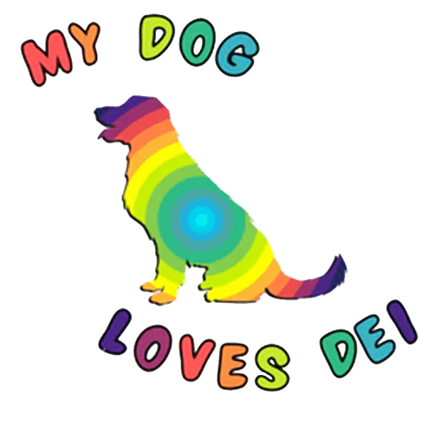 My Dog Loves DEI Sticker